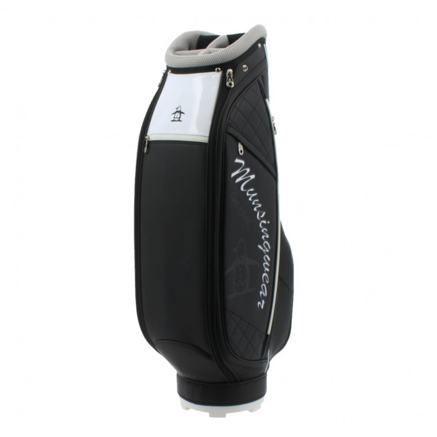 munsingwear キャディバッグ ブラック・ホワイト Munsingwear（マンシングウェア） ENVOY スタンドキャディバッグ