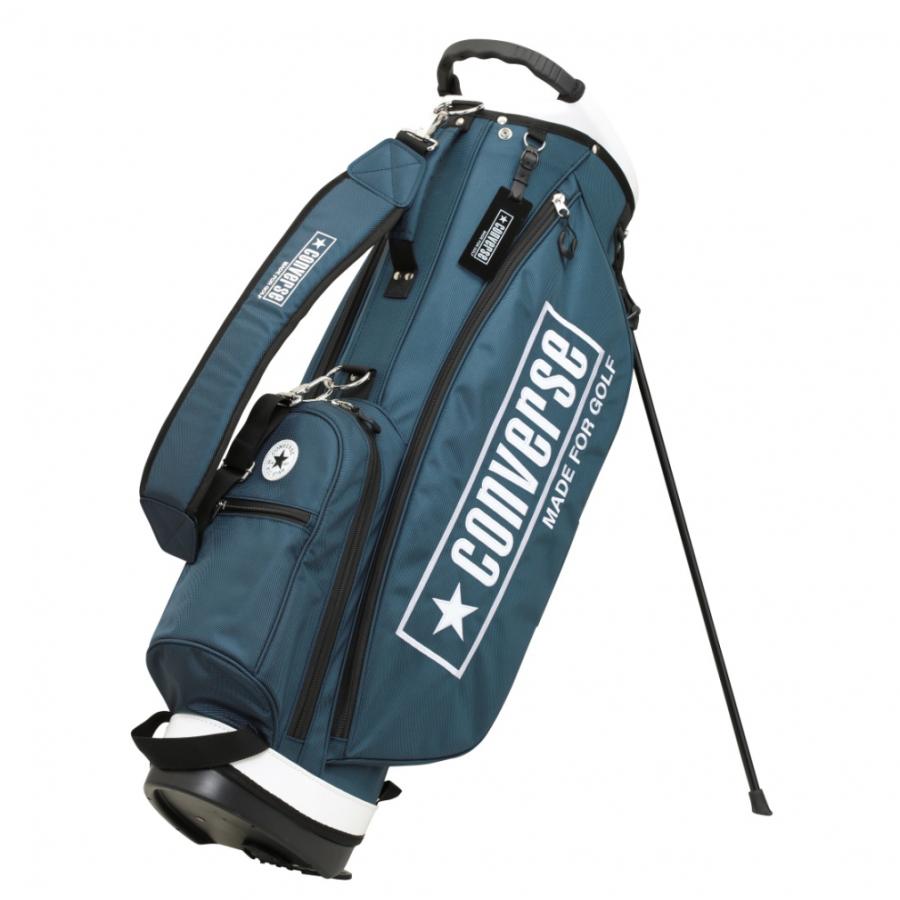コンバース CV SP STAND CADDIE BAG キャディバッグ 9型 33700290 チャックテイラーマークを使用 ゴルフ : ネイビー Converse