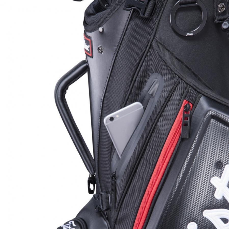 Titleist ブラック キャディバッグ スタンド付き Titleist タイトリスト プレミアム コンパクト スタンドバッグ