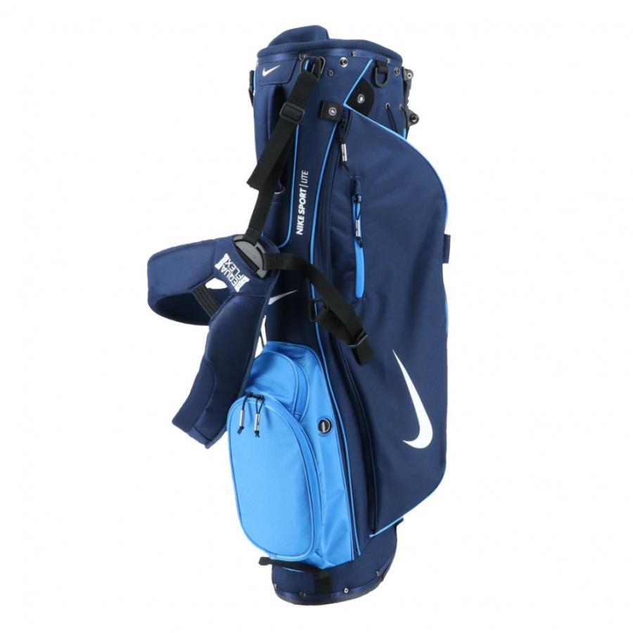 【未使用品】9型Nike 青色系　スタンド式軽量キャディバッグ 未使用品】9型Nike 青色系 スタンド式軽量キャディバッグ 2025年