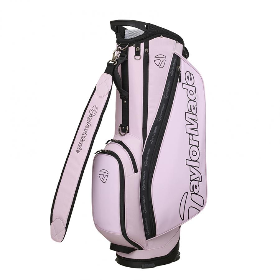 TaylorMade キャディバッグ ホワイト/ピンク コンセプトワン スタンドキャディバッグ(【男性】キャディバッグ