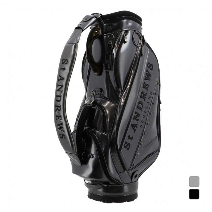 St ANDREWS★セントアンドリュース★9.0型★エナメル★良品★カート St ANDREWS セントアンドリュース エナメルキャディバッグ 9型