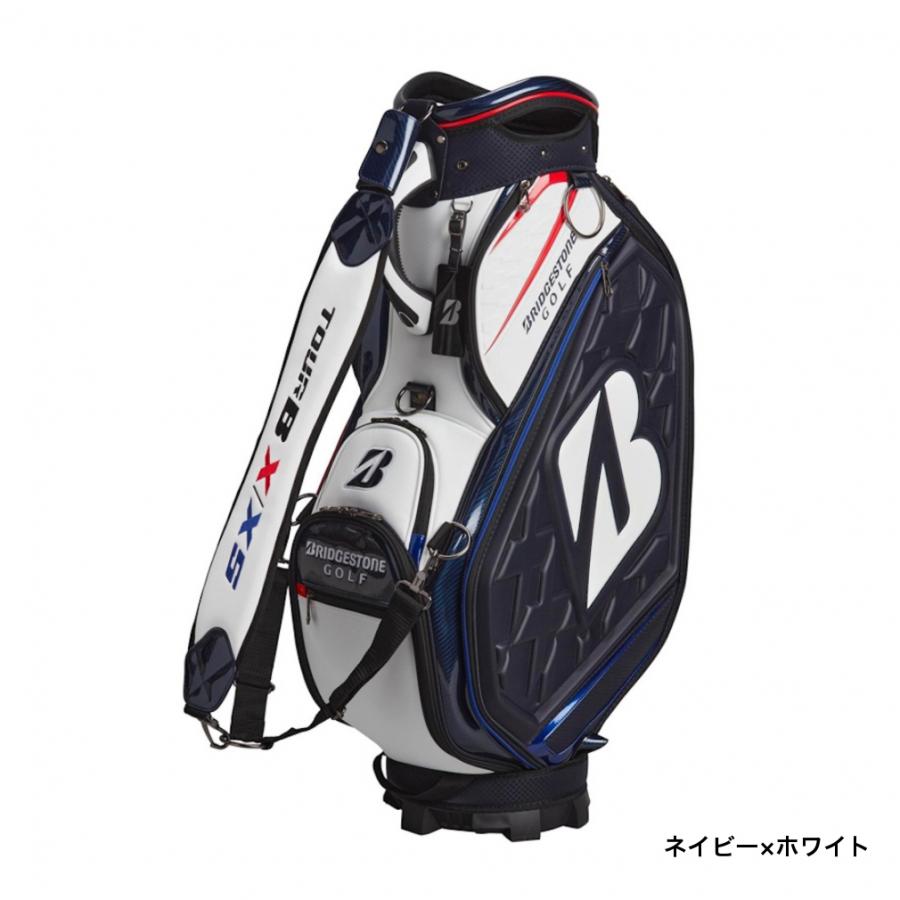 良品ブリヂストン キャディバッグ　TOUR B 9.5型 1.9kg軽量アルミフレーム　ツアービー　ネイビー　メンズ　レディース 無料名入れサービス】 軽量アルミフレームモデル キャディバッグ(NA(紺