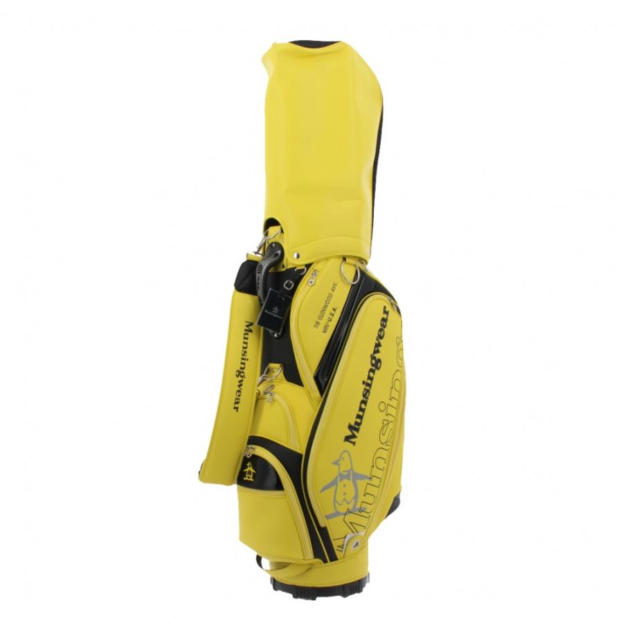 マンシングウェア スポーティデザインキャディバッグ MQBWJJ00 メンズ ゴルフ キャディバッグ Munsingwear スポーティデザインキャディバッグ メンズ ゴルフ キャディバッグ ホワイト
