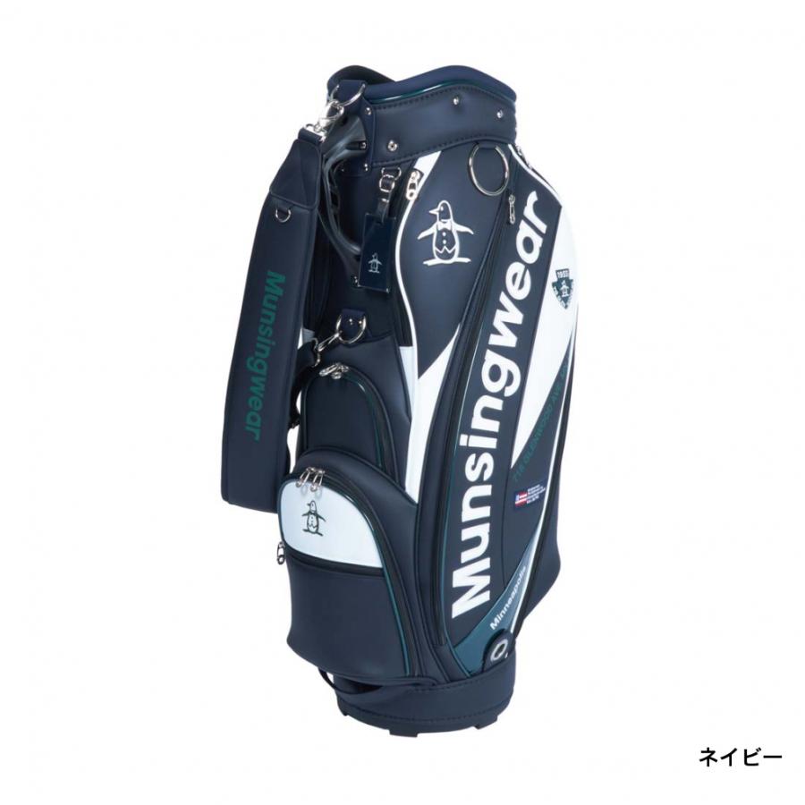 美品 Munsingwear マンシングウェア キャディバッグ ゴルフ ネイビー mg6scb04mnv00.jpg