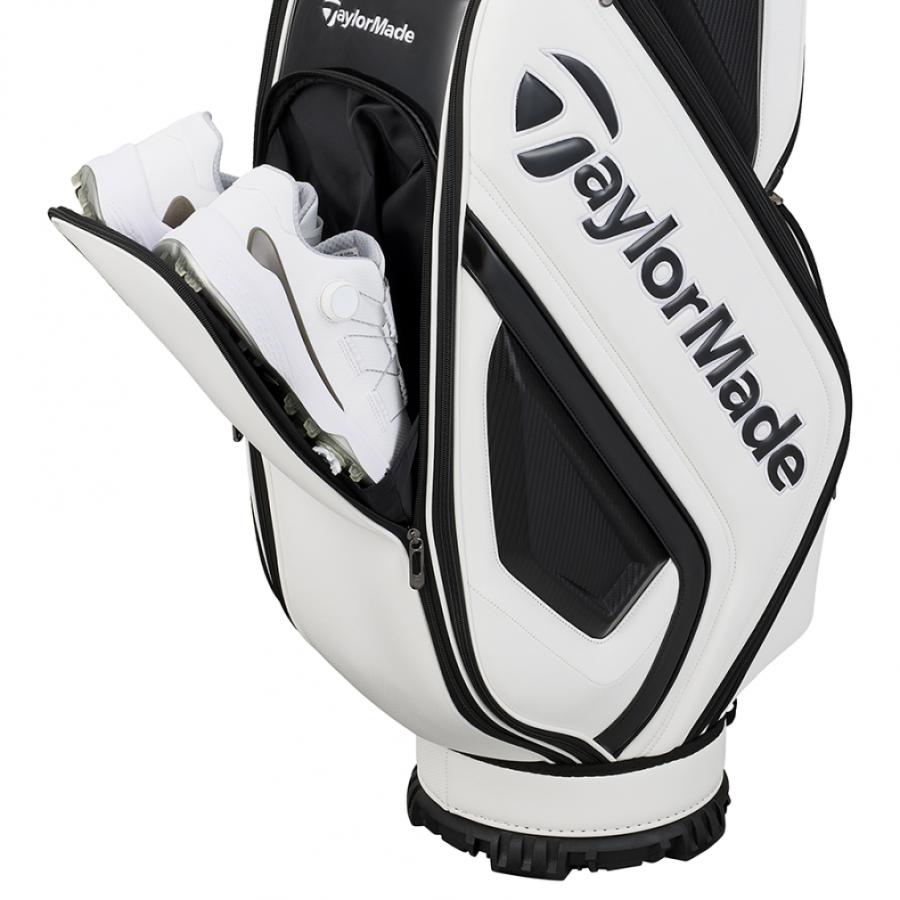 テーラーメイド　キャディバッグ　オーステック 9.5型　ホワイトブラック TaylorMade（テーラーメイド） オーステック キャディバッグ UN725