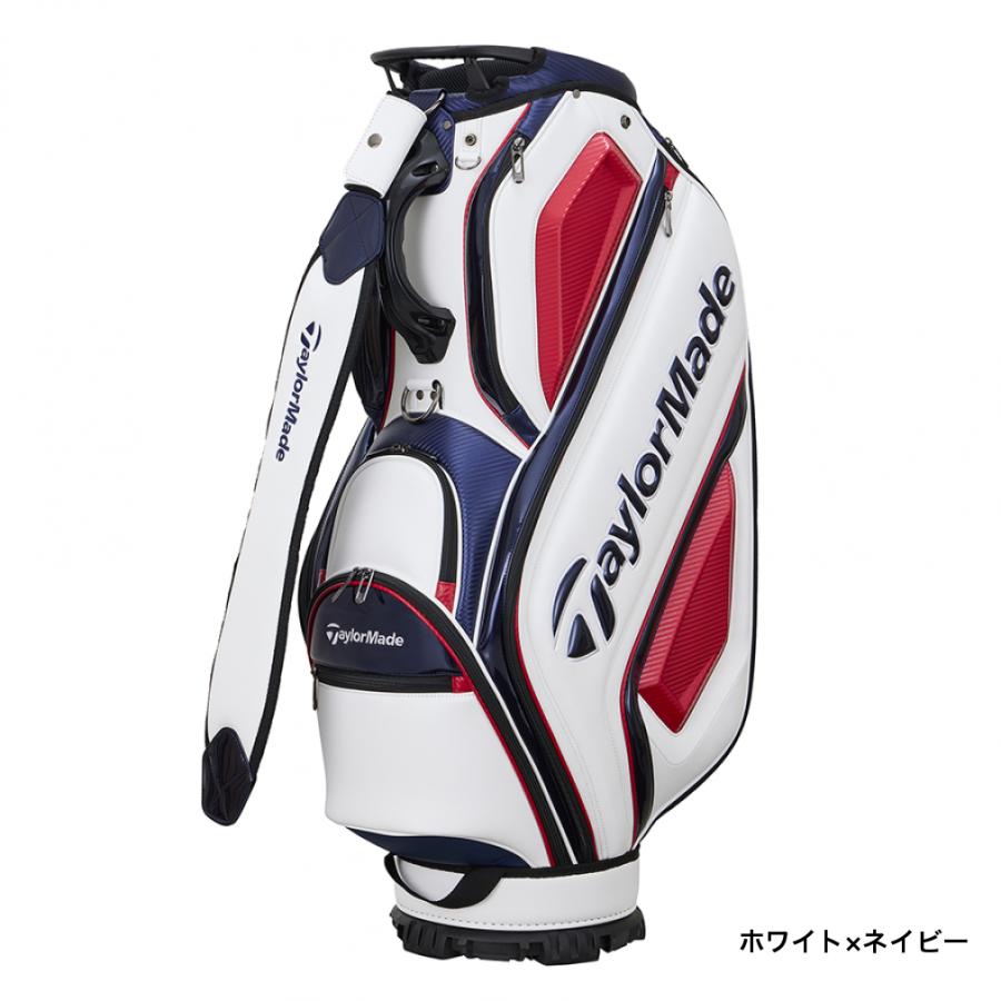 TaylorMade キャディバッグ ホワイト/レッド9.5型 TaylorMade（テーラーメイド） オーステック キャディバッグ UN725