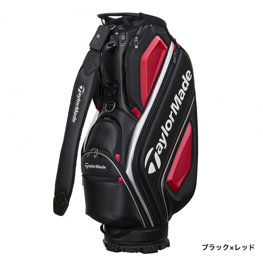 TaylorMade ゴルフ キャディバッグ ブラック レッド TaylorMade（テーラーメイド） オーステック キャディバッグ UN725