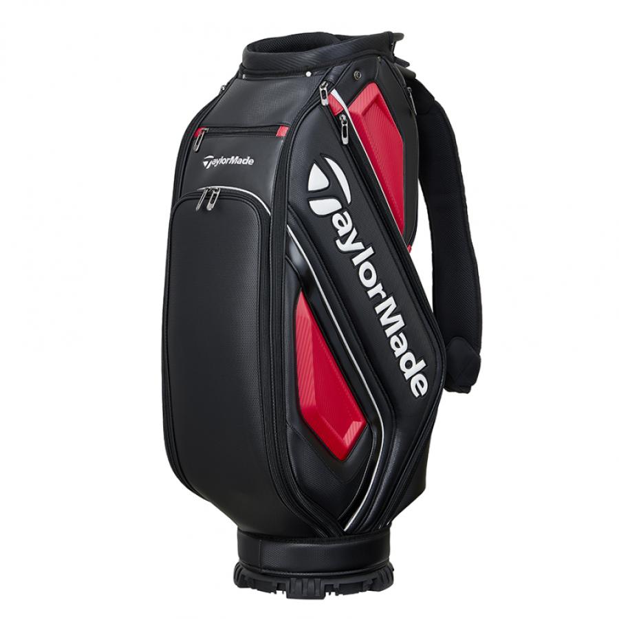 テーラーメイド キャディバッグ オーステック 9.5型 黒/赤 カート型 TaylorMade（テーラーメイド） オーステック キャディバッグ UN725