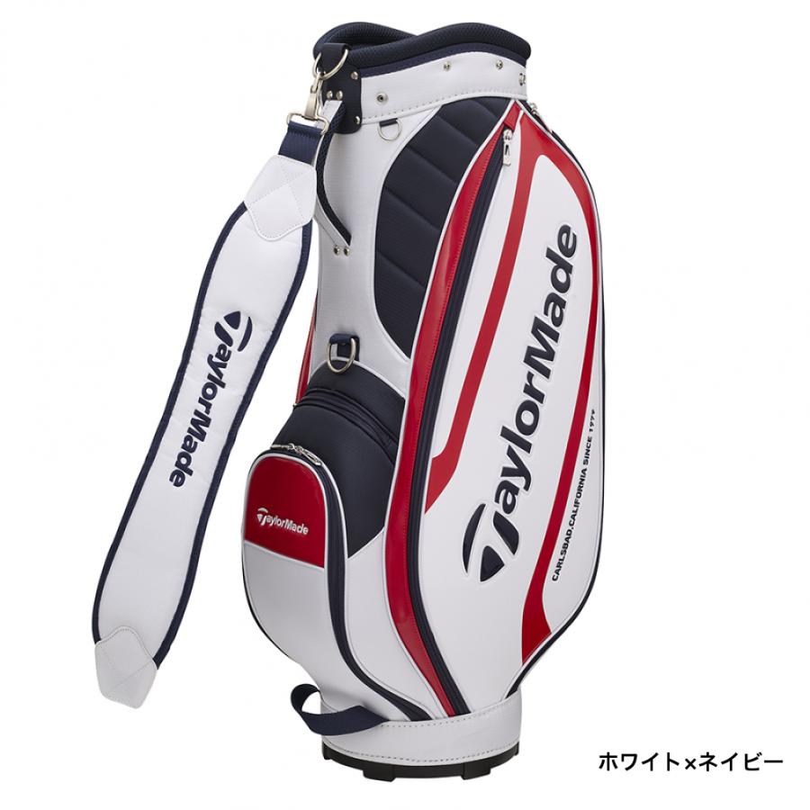 TaylorMade キャディバッグ ホワイト/レッド9.5型 TaylorMade（テーラーメイド） TM23 オーステック キャディバッグ 9.5