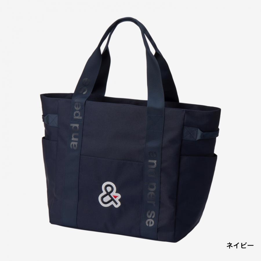 and per se/アンパスィ ボストンバッグ【ネイビー】美品！ and per se（アンパスィ） BIGトートバッグ AUA7006 ゴルフ ボストン