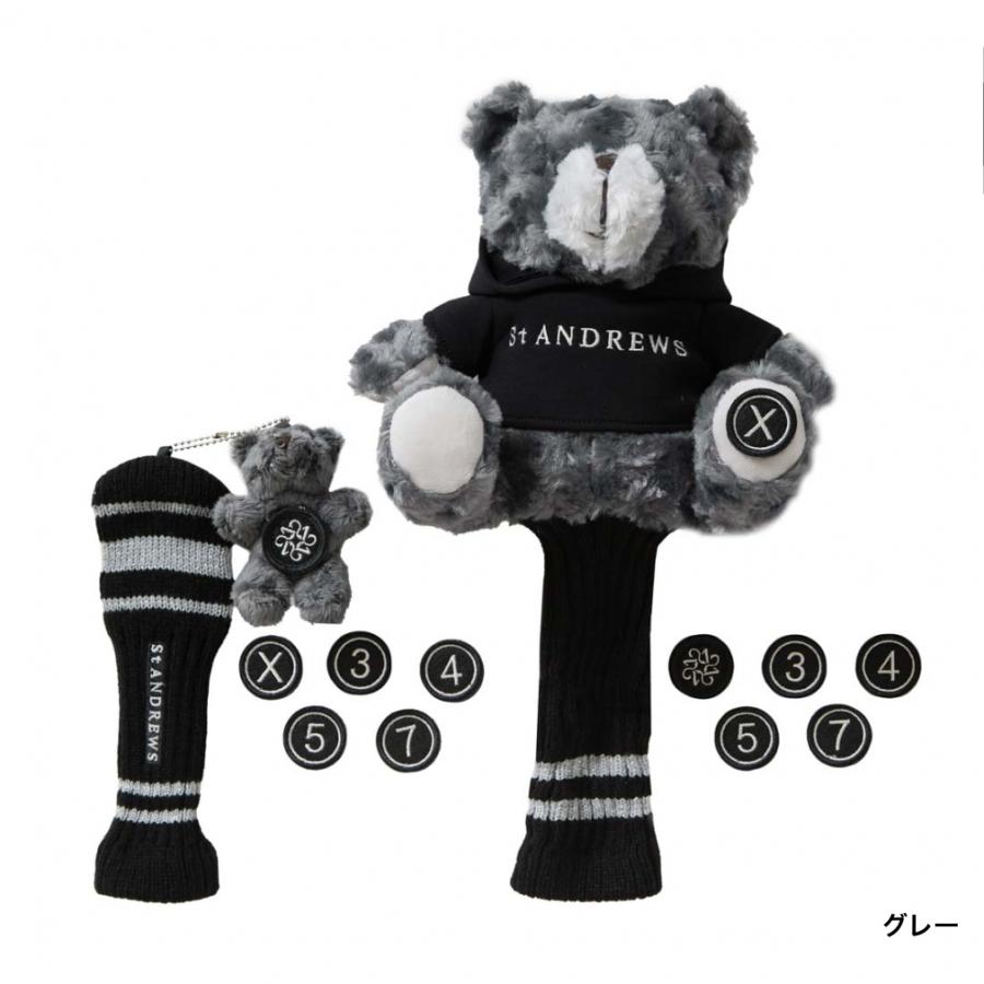 セントアンドリュース　キャディバッグ　ヘッドカバー St ANDREWS セントアンドリュース テディベアヘッドカバーセット