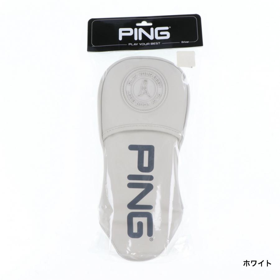 【新品未使用】PING ヘッドカバー　白 PING（ピン） ソフトPUヘッドカバー(DR) (HC-P221) メンズ ゴルフ