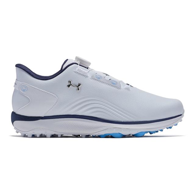 [新品]Under Armour ゴルフシューズ ホワイト/ブルー28cm UNDER ARMOUR（アンダーアーマー） ゴルフシューズ UAドライブ
