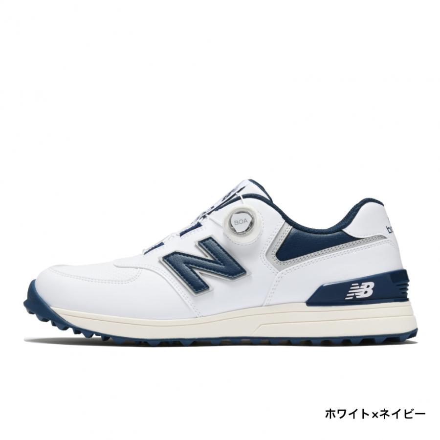 New Balance ゴルフシューズ　574 ホワイト　ネイビー　24.5㎝ New Balance（ニューバランス） ゴルフシューズ 574 v3 SL BOA