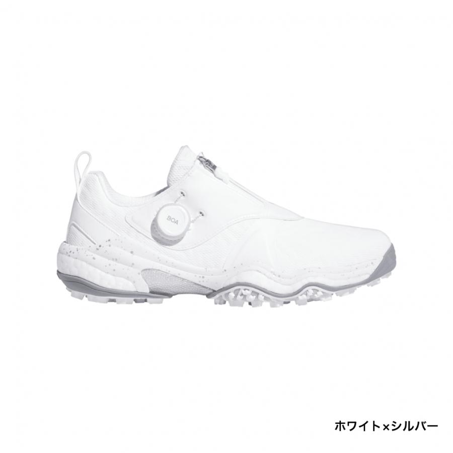 最終値下げ！月30日までコードカオス25/adidas ゴルフシューズラホワイト adidas アディダス ゴルフシューズ コードカオス 25 ボア メンズ