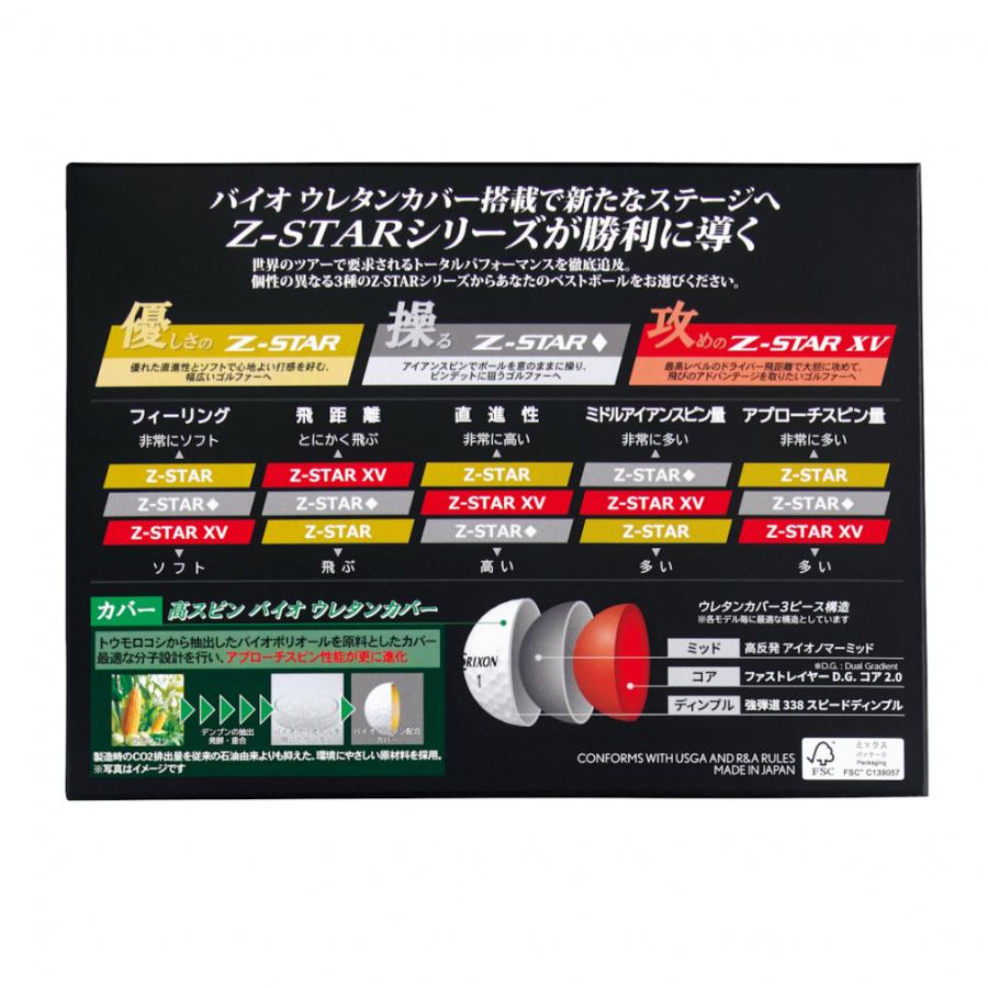 スリクソン Z-STAR9 Zスター9 SNZS9 3ダース 36球入 ゴルフ 公認球 SRIXON_15