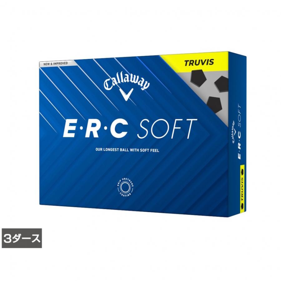 新品 ERC SOFT TRUVIS イエロー×ブラック 2ダースセット Callaway（キャロウェイ） E・R・C SOFT 25 TRUVIS YELLOW BLACK