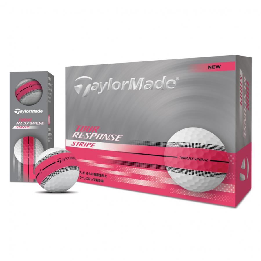 テーラーメイド　ツアーレスポンスストライプ　ピンク　4ダース TaylorMade（テーラーメイド） TOUR RESPONSE Stripe Pink ツアー