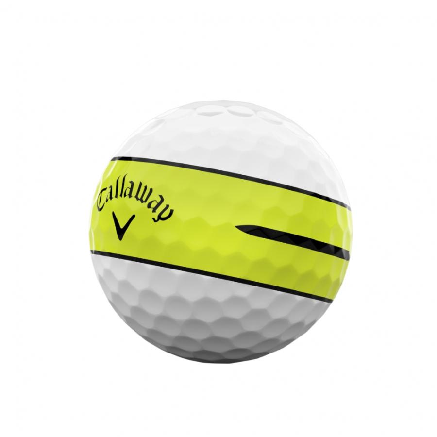 キャロウェイ クロムツアー CHROME TOUR 360°　2ダース イエロー Callaway（キャロウェイ） CHROME TOUR 360° YELLOW STRIPE 7193852544