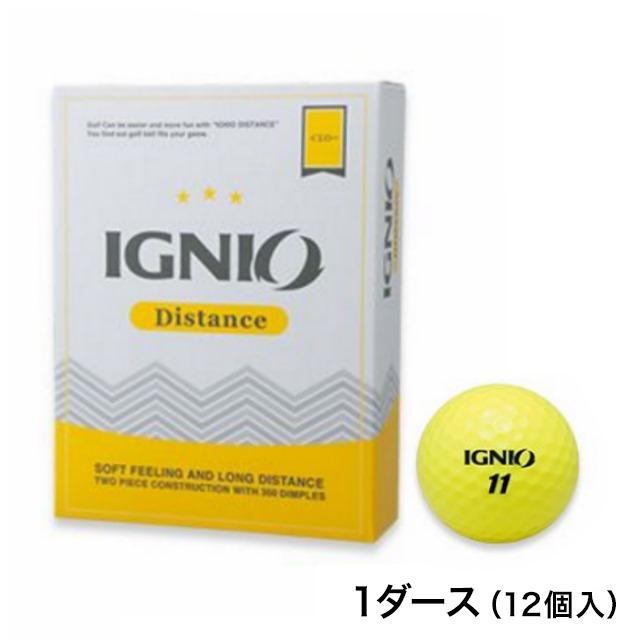 イグニオ Ignio 特選品 ゴルフボール Distance ディスタンス 1ダース イエロー 12個入 アルペン Paypayモール店 通販 Paypayモール