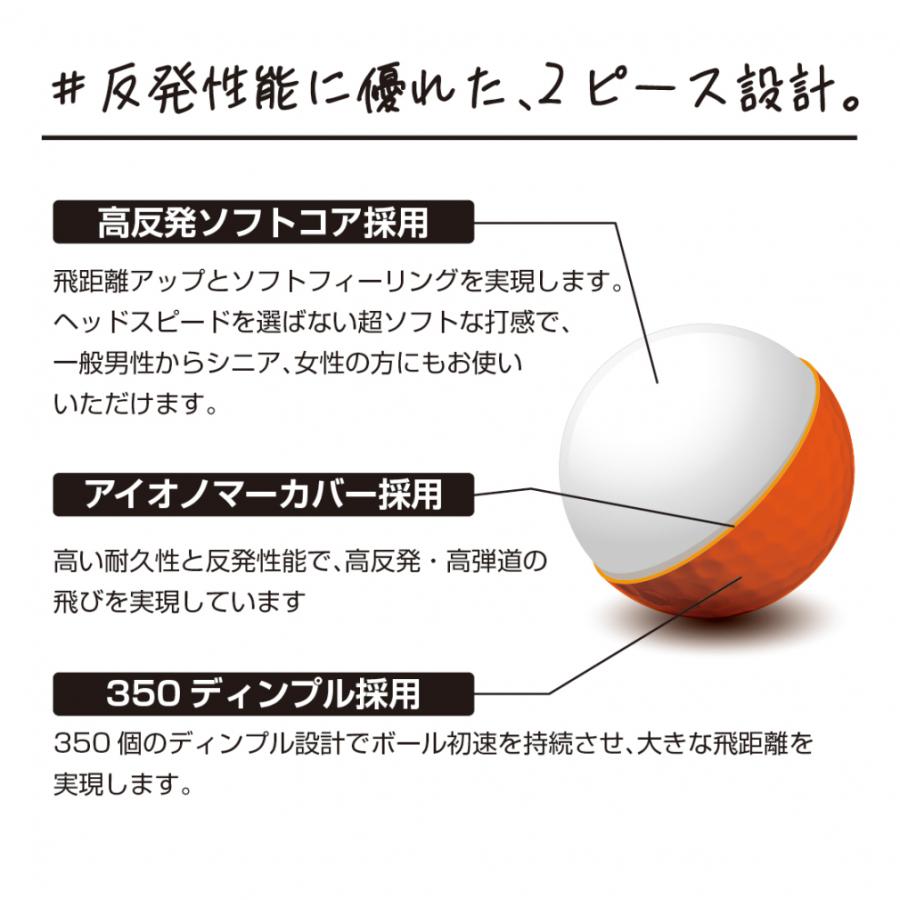 IGNIO（イグニオ） ゴルフボール ディスタンス 1ダース 12球入 非公認