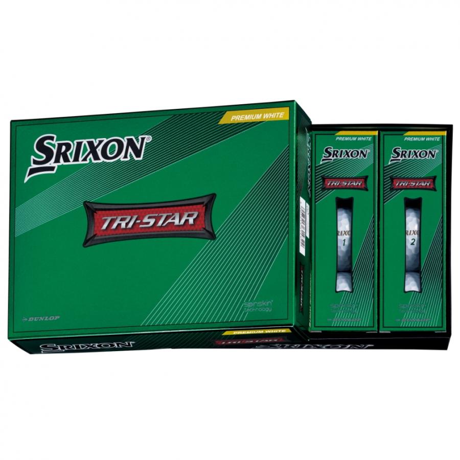 スリクソン SRIXON TRI-STAR トライスター プレミアムホワイト SNTRS4PWH3 1ダース 12球入 ゴルフ 公認球 SRIXON|alpen-group|02