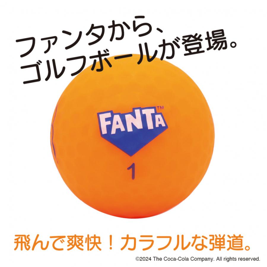 コカ・コーラ ファンタ マットオレンジ 芝のなかでも目立つ！ 艶消し 目立つ 探しやすい オレンジ 飛ぶ 10ダース 120球入 ゴルフ 公認球_1
