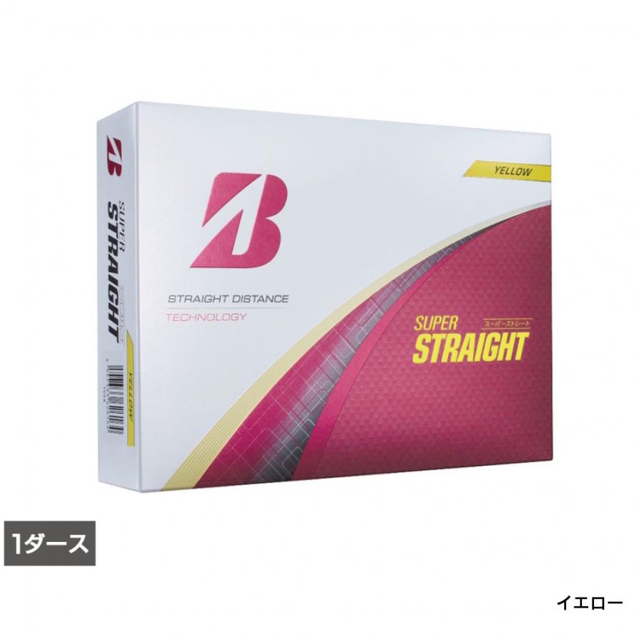 10430 ゴルフボール SUPER STRAIGHT 12球入＊2箱 BS ブリヂストンゴルフ SUPER STRAIGHT ゴルフボール 1ダース(12球入