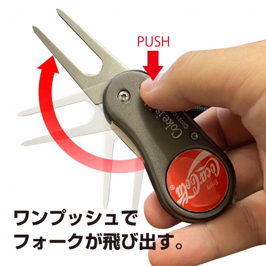 Coca Cola（コカコーラ） ゴルフ 折りたたみ式 グリーンフォーク ワン