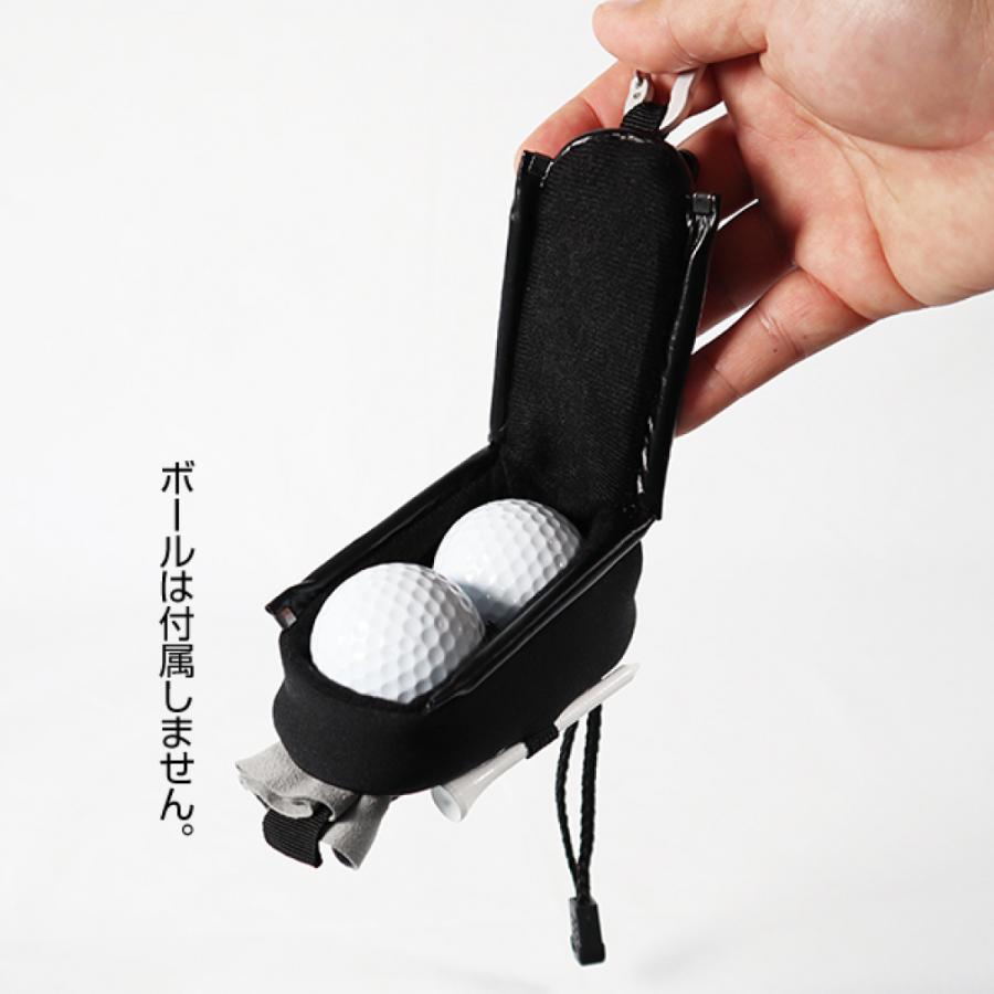 TIGORA（ティゴラ） ゴルフ ボール拭き付き ボールポーチ ボール