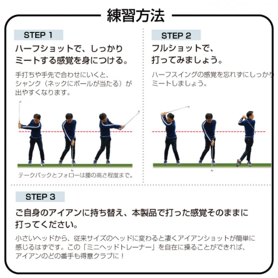 ティゴラ ミニヘッドトレーナー スイング ゴルフ練習機 0750130103 ボール一個分のミニヘッドでミート率アップ！ スイング練習器具 TIGORA｜alpen-group｜03