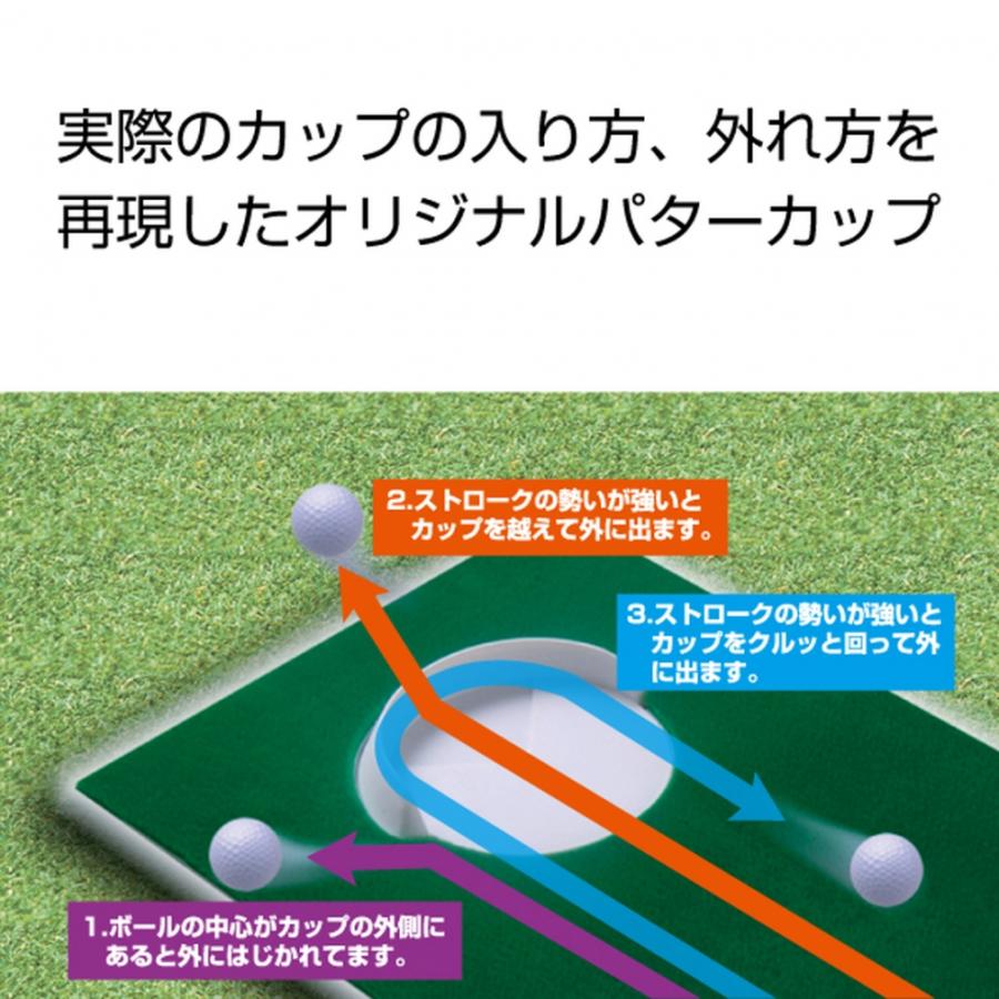 ティゴラ 2WAYパターマット フラット 芝目が変えられる 距離感 アンジュレーション ゴルフ パット練習マット 練習器具 TIGORA｜alpen-group｜03