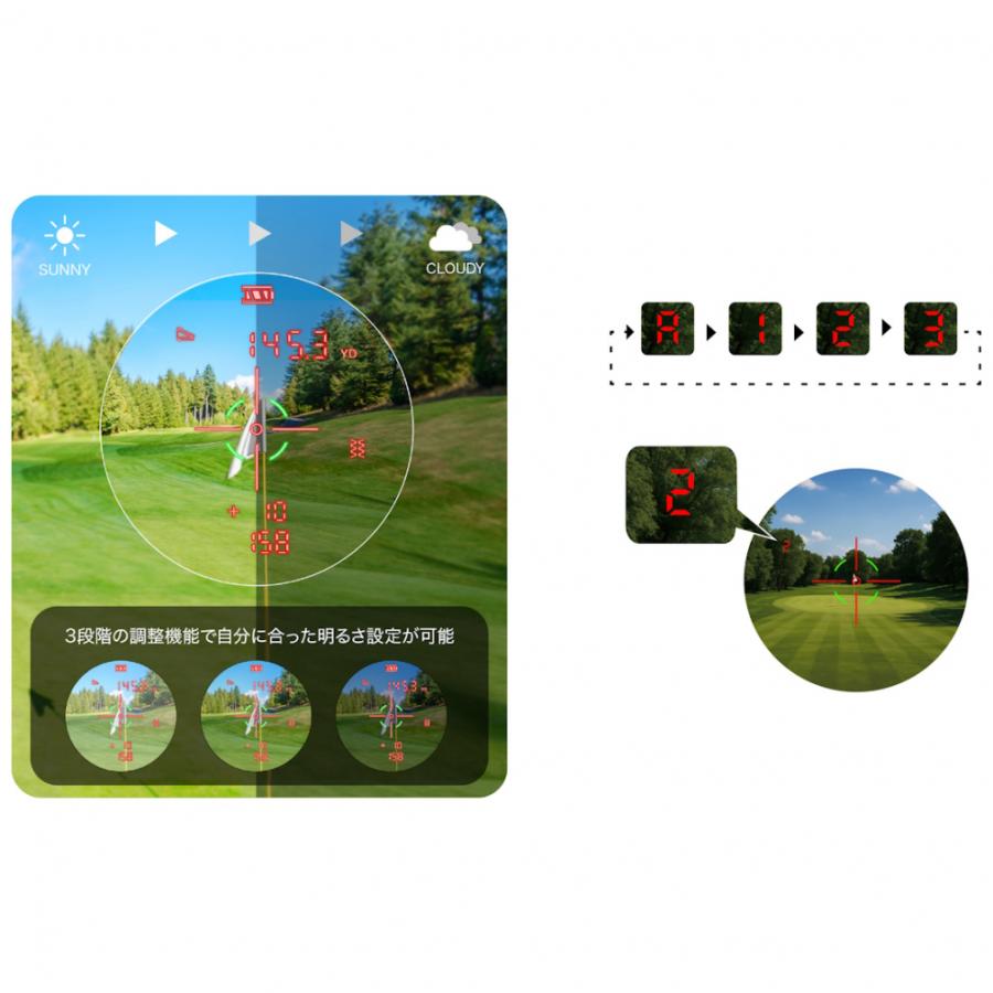 ShotNavi（ショットナビ） レーザー距離計 RAYS GR＋ ゴルフ 距離測定