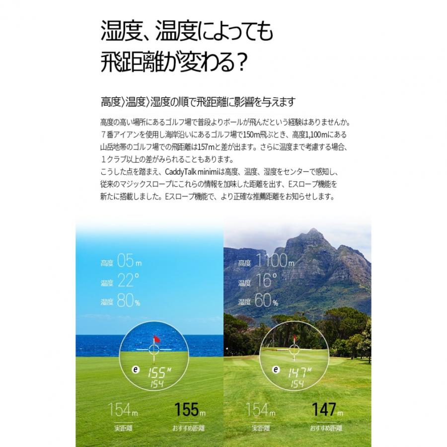 レーザー距離計 キャディトーク minimi ミニミ Small is Beauty 世界で