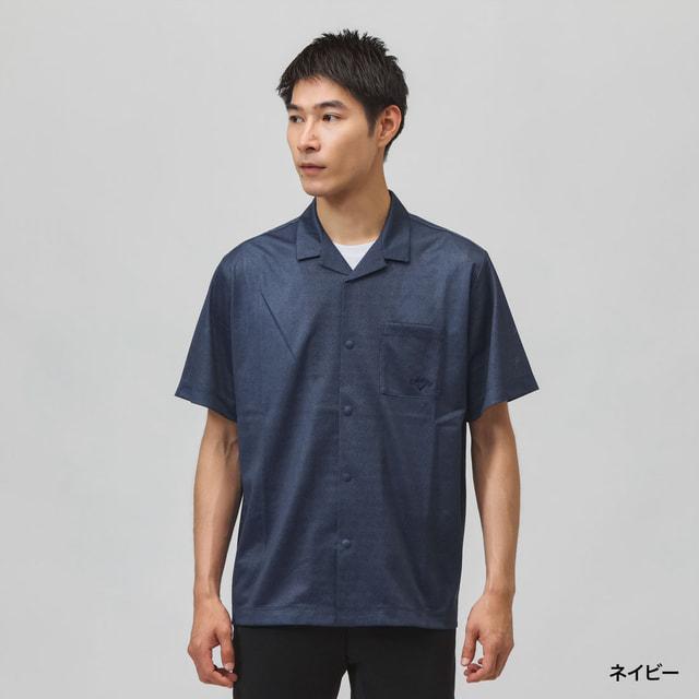 レア　Callaway　RICOH　契約プロ　実使用　半袖　ゴルフシャツ　紺　L Callaway（キャロウェイ） ゴルフウェア 半袖シャツ 秋 冬 かざあな