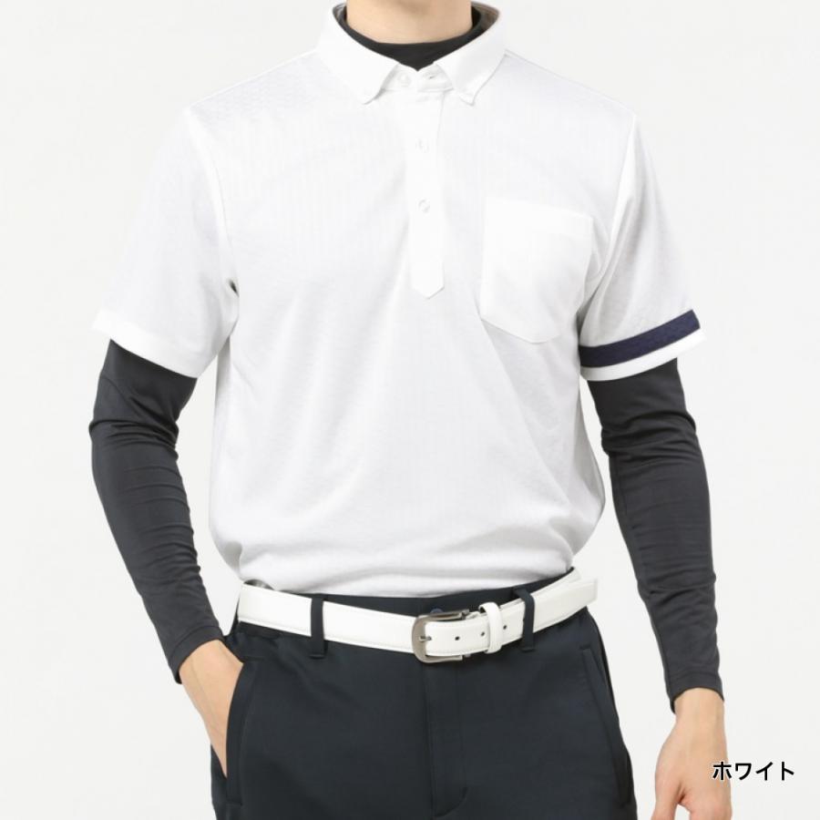 イグニオ ゴルフウェア セットシャツ 春 夏 iCOOL アイクール 涼感ウェア プリントセットシャツ IG-1L1083B-C2P 涼感機能  遮熱機能 メンズ IGNIO