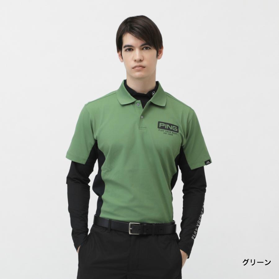 PING ピン ゴルフウェア セットシャツ 春 夏 レイヤードツイン PING ピン ゴルフウェア セットシャツ 春 夏 レイヤードツイン