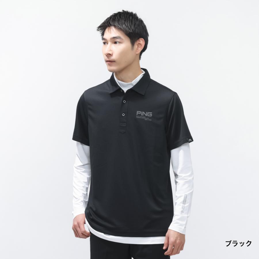 PING（ピン） ゴルフウェア セットシャツ 春 夏 レイヤードツイン