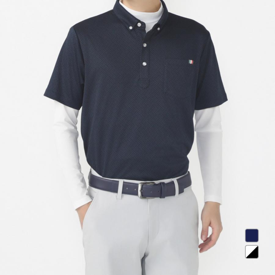 TIGORA（ティゴラ） ゴルフウェア 長袖シャツ 秋 冬 ジャカードセット