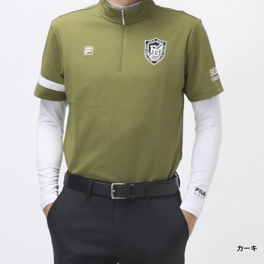 FILA（フィラ） ゴルフウェア セットシャツ 秋 冬 半袖シャツ＋