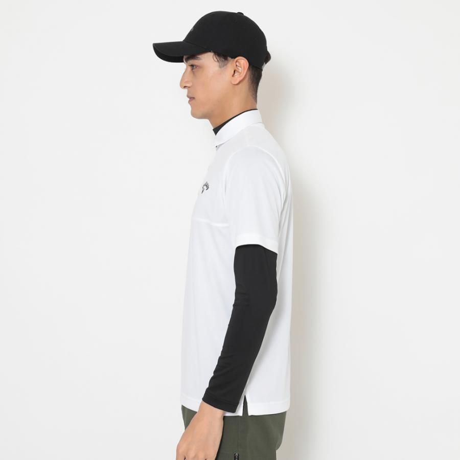 キャロウェイ レッドレーベル 長袖 ポロシャツ ウェア ホワイト LLサイズ CALLAWAY キャロウェイ 2024年モデル 長袖ポロシャツ 総柄