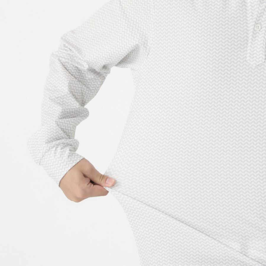 TIGORA（ティゴラ） ゴルフウェア 長袖シャツ 秋 冬 ボタンダウン長袖