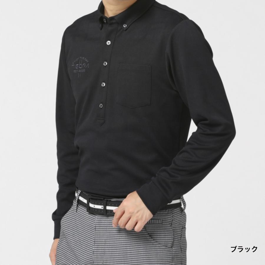 TIGORA（ティゴラ） ゴルフウェア 長袖シャツ 秋 冬 チェックジャ