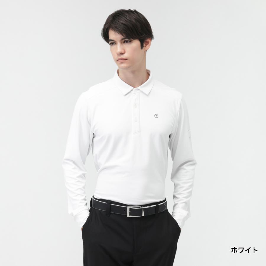 TIGORA（ティゴラ） ゴルフウェア 長袖シャツ 秋 冬 T.ウール混 