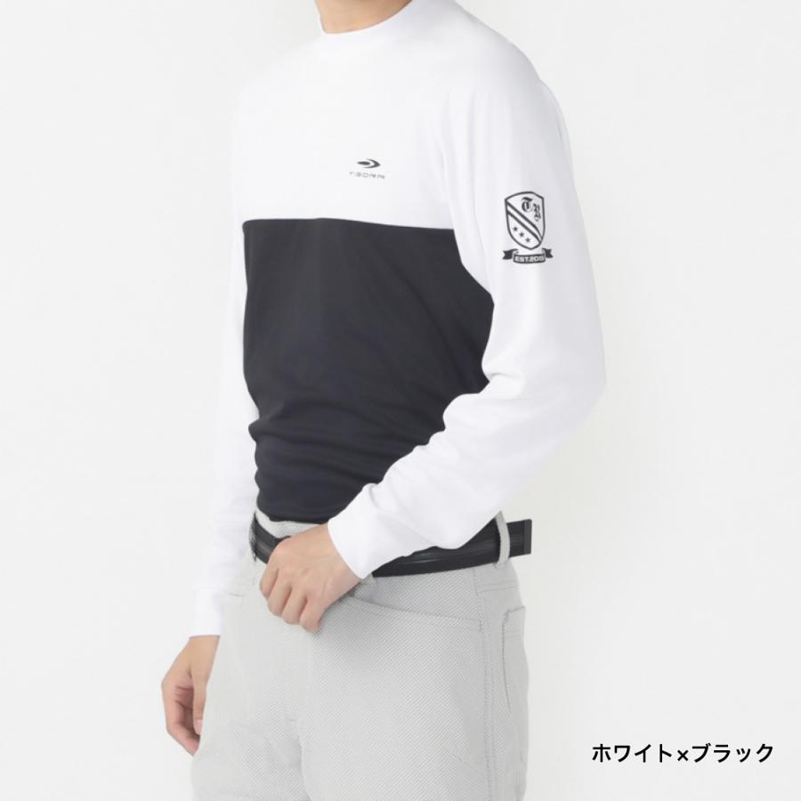 TIGORA ティゴラ ゴルフウェア 長袖シャツ 秋 冬 長袖胸切替