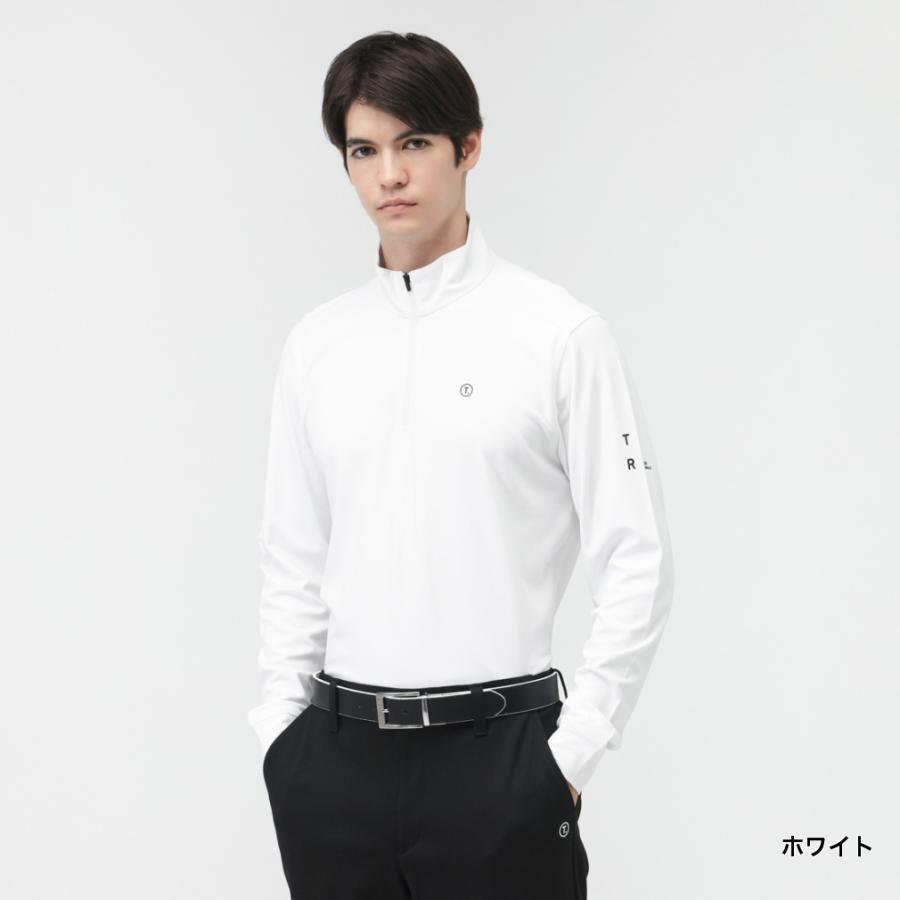 TIGORA（ティゴラ） ゴルフウェア 長袖シャツ 秋 冬 T.ウール混ハーフ