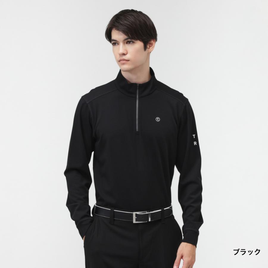 TIGORA（ティゴラ） ゴルフウェア 長袖シャツ 秋 冬 T.ウール混ハーフ