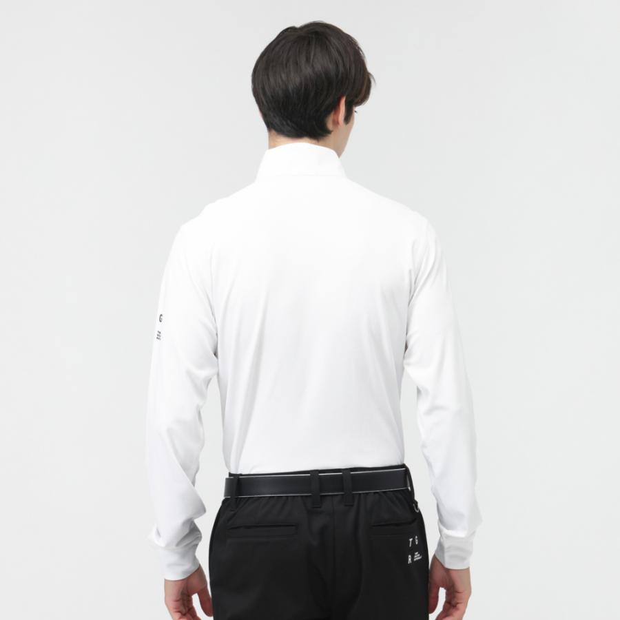 TIGORA（ティゴラ） ゴルフウェア 長袖シャツ 秋 冬 T.ウール混ハーフ