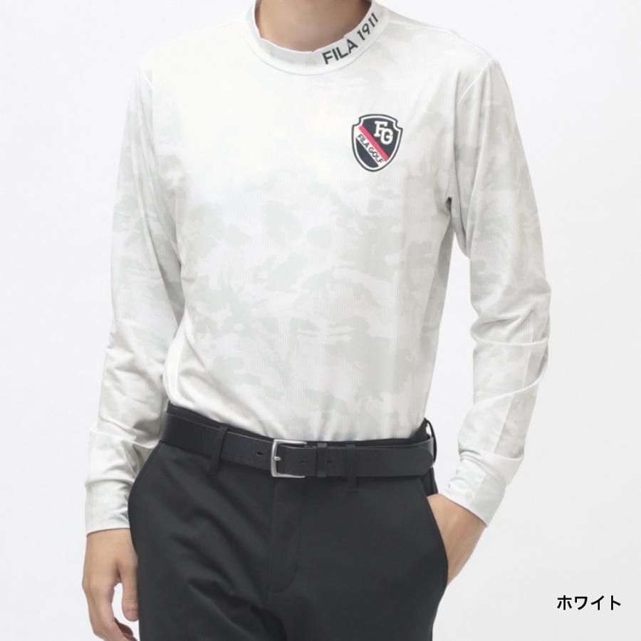 FILA（フィラ） ゴルフウェア 長袖シャツ 秋 冬 モックネック長袖